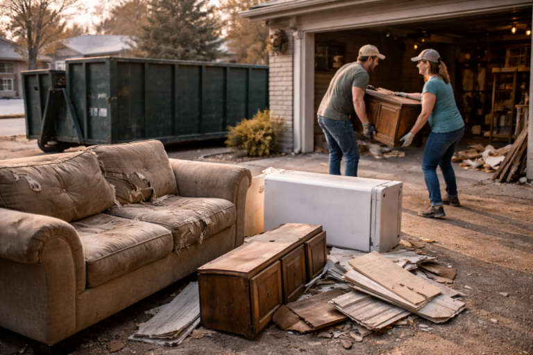 Clearing out the old garage