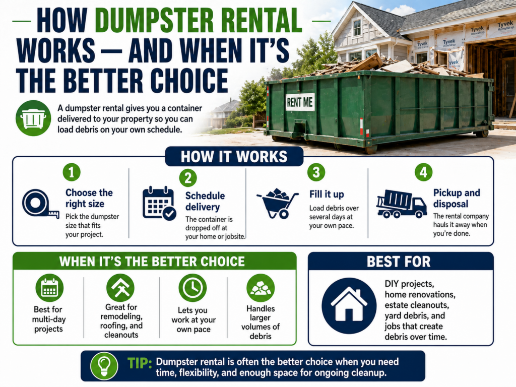 How dumpster rentals work efficiently