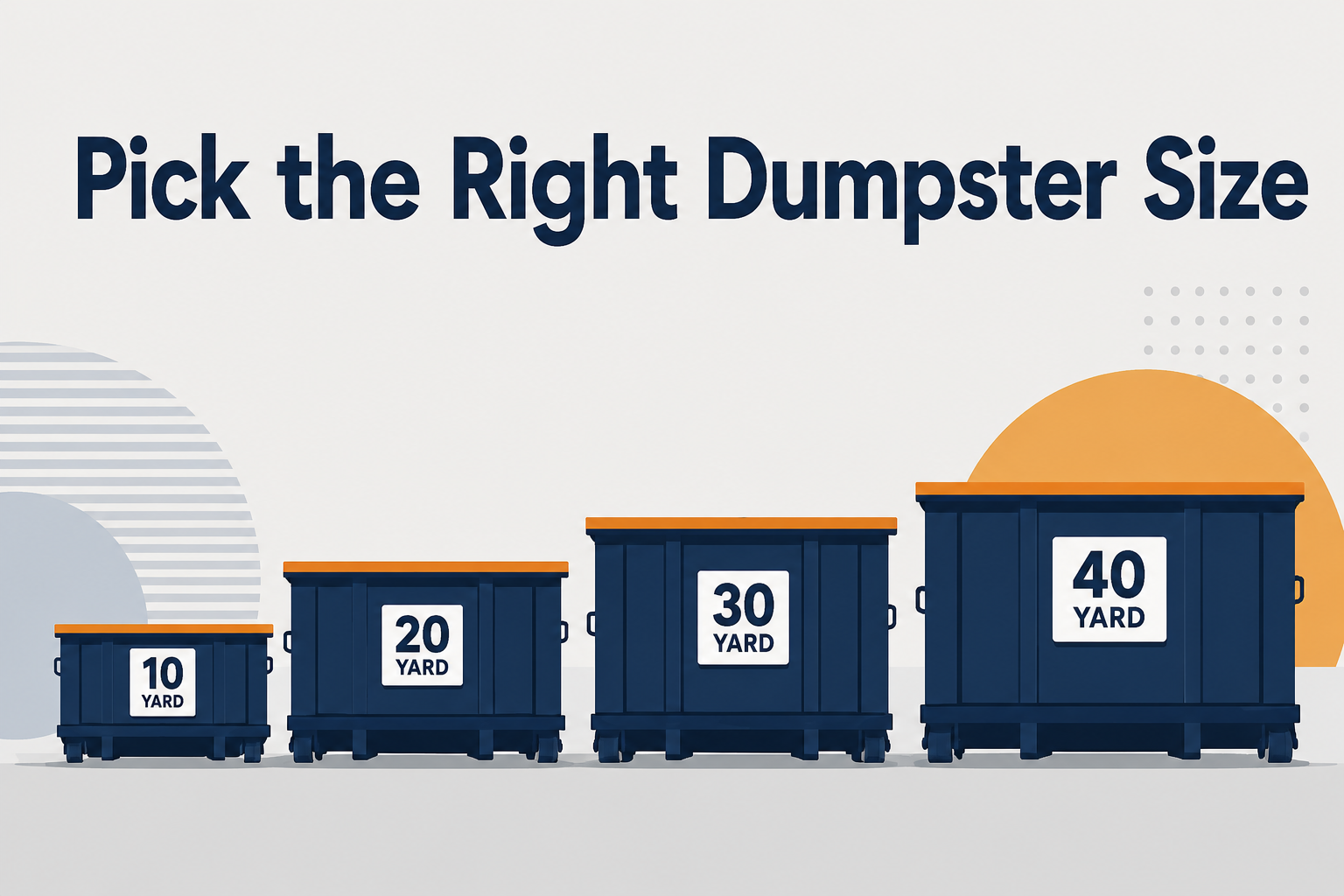 Choose the right dumpster size
